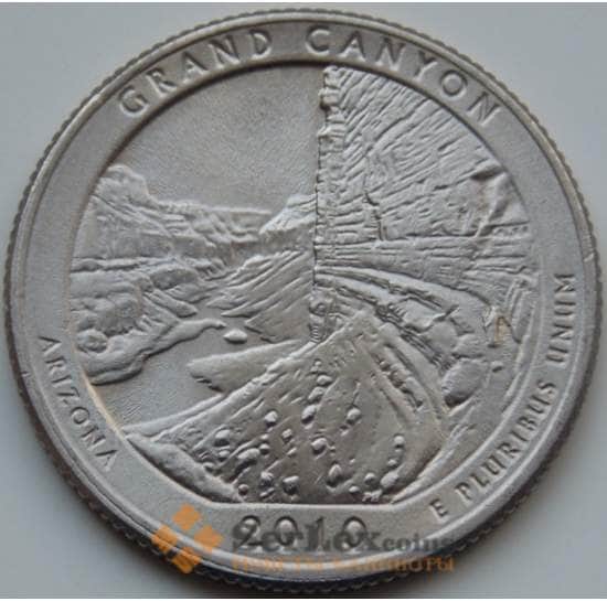 США 25 центов 2010 4 парк Национальный Гранд-Каньон D арт. 7027