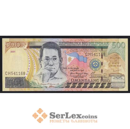 Филиппины 500 песо 2001 Р196а UNC арт. 51981