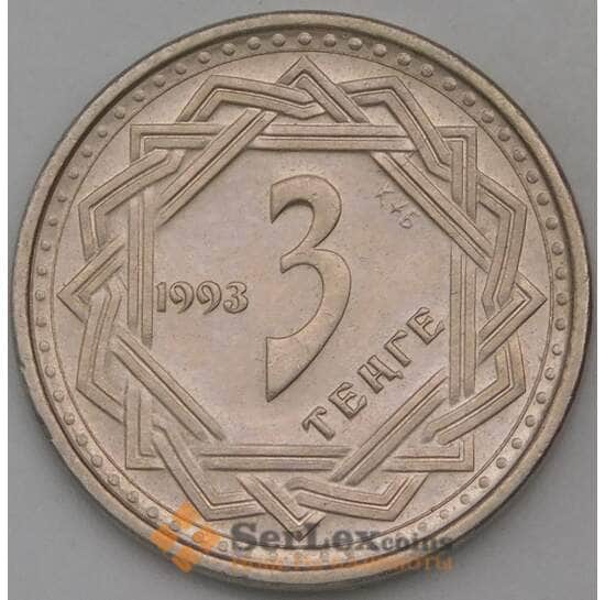 Казахстан 3 тенге 1993 AU арт. 29764