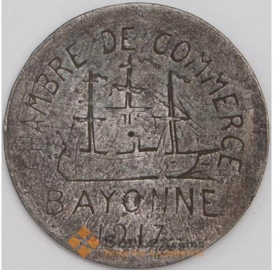 Франция Байонна монета 10 сантимов 1917 VF арт. 43431
