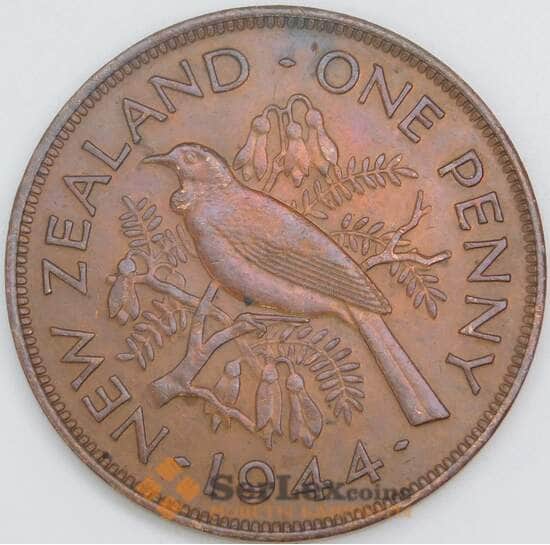 Новая Зеландия 1 пенни 1944 КМ13 XF арт. 56515
