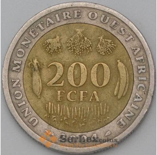 Западно-Африканские Штаты 200 франков 2004 КМ14 VF арт. 22237