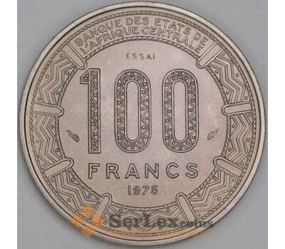 Камерун 100 франков 1975 КМ17 BU Essai арт. 54771