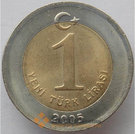 Турция 1 лира 2005 КМ1169 UNC (J05.19) арт. 15296