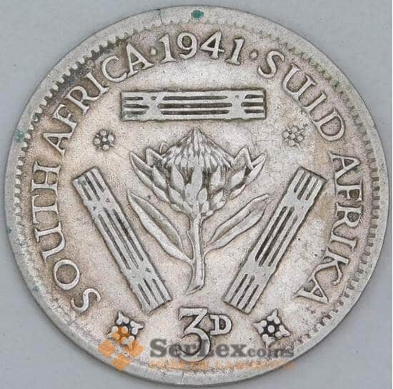 Южная Африка ЮАР 3 пенса 1941 КМ26 VF арт. 45752 Южная Африка ЮАР 3 пенса 1941 КМ26 VF арт. 45752