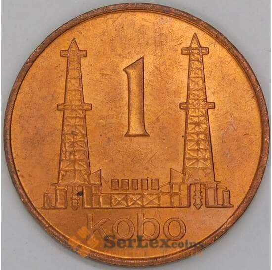 Нигерия 1 кобо 1973 КМ8.1 UNC арт. 51252