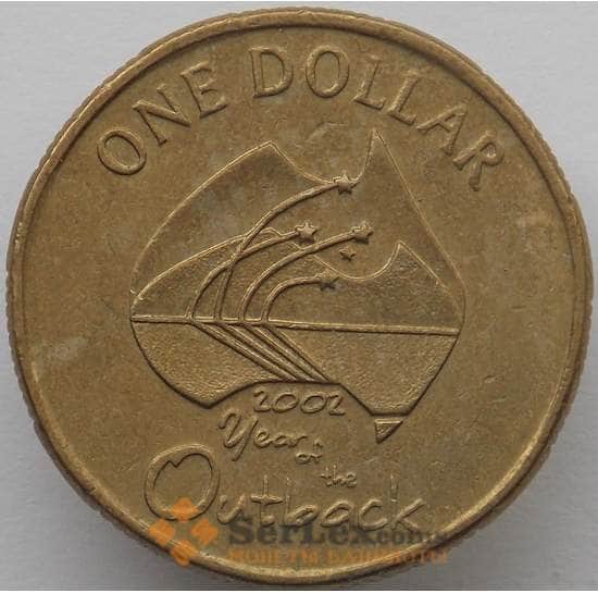 Австралия 1 доллар 2002 КМ600 XF Год отдаленных районов  арт. 17974