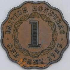 Гондурас Британский 1 цент 1958 КМ30 XF арт. 57193