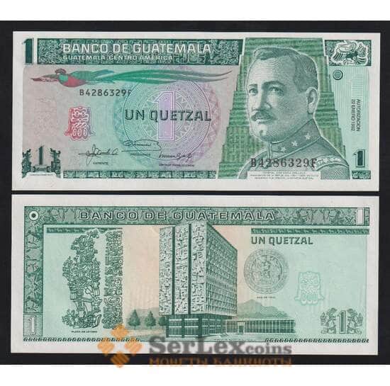 Гватемала 1 кетцаль 1992 P73с UNC арт. 54593