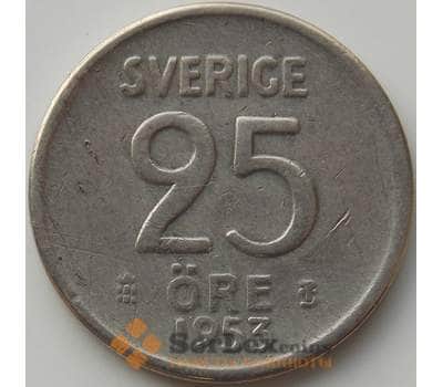 Монета Швеция 25 эре 1953 TS КМ824 XF арт. 11892