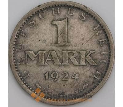 Монета Германия 1 марка 1924 А КМ42 VF арт. 14784