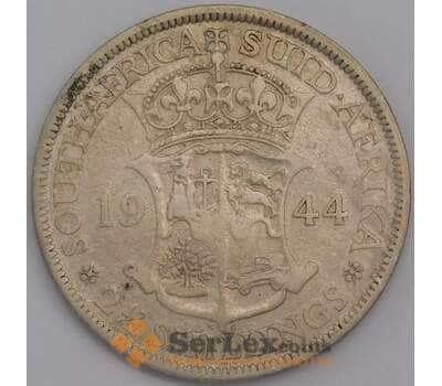 Южная Африка ЮАР монета 2 1/2 шиллинга 1944 КМ30 F арт. 42125