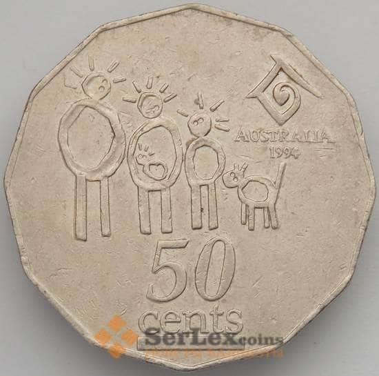 Австралия 50 центов 1994 KM257 VF Год семьи (J05.19) арт. 17190