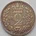 Монета Великобритания 2 пенса 1840 КМ729 Маунди Prooflike Серебро (J05.19) арт. 15633
