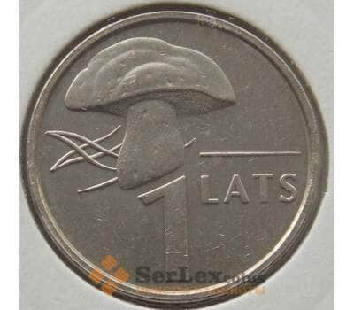 Монета Латвия 1 лат 2004 КМ67 XF Гриб арт. 12899