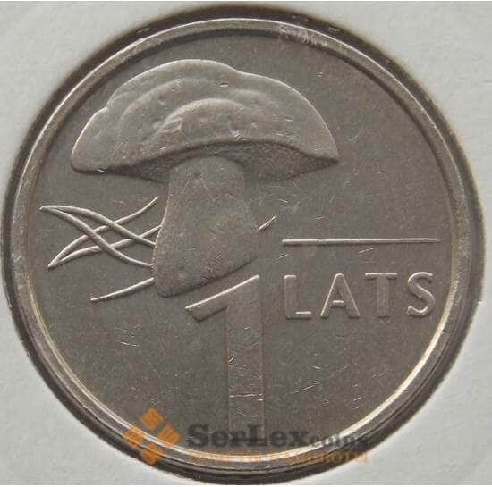 Латвия 1 лат 2004 КМ67 XF Гриб арт. 12899
