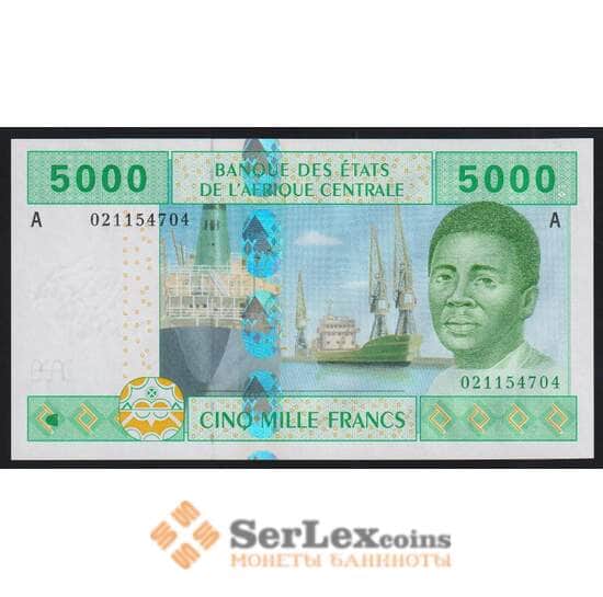 Габон 5000 франков 2002 Р409Аа UNC арт. 52334