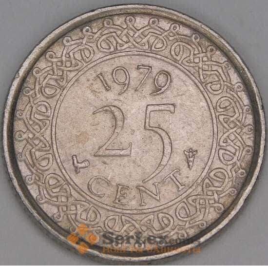 Суринам 25 центов 1979 КМ14 VF арт. 52911