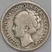 Нидерланды монета 25 центов 1943 КМ164 F арт. 43606