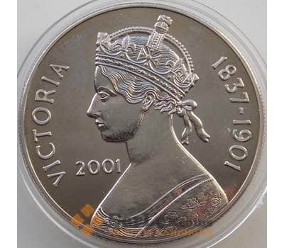 Монета Остров Вознесения 50 пенсов 2001 BU Виктория 1837-1901 арт. 13839