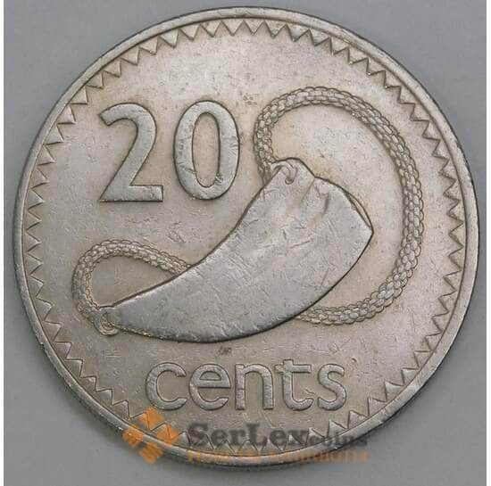 Фиджи 20 центов 1986 КМ53 XF арт. 56106 Фиджи 20 центов 1986 КМ53 XF арт. 56106