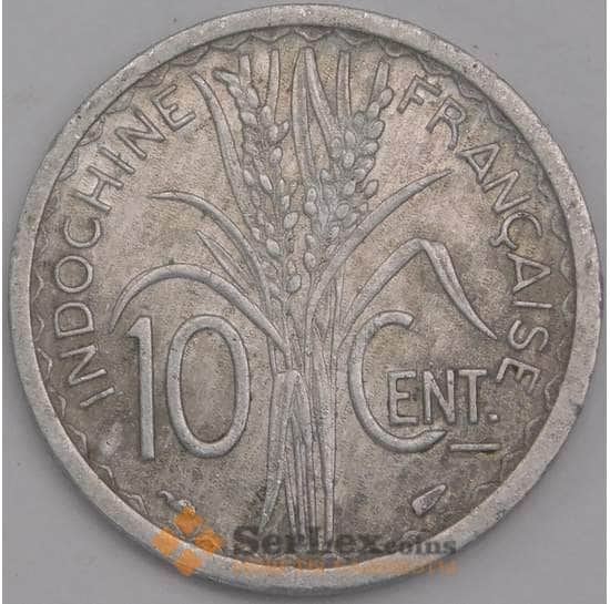 Французский Индокитай монета 10 сантимов 1945 КМ28 XF арт. 43308
