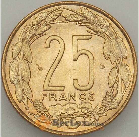 Центрально-Африканские Штаты 25 франков 2003 КМ10 UNC (J05.19) арт. 18099