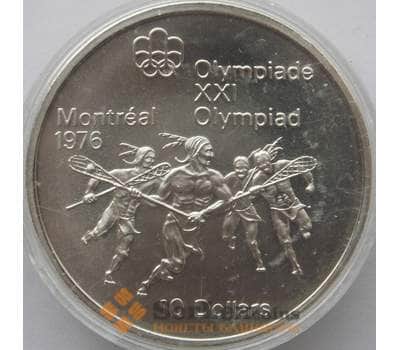 Монета Канада 10 долларов 1974 BU КМ96 Серебро Лакросс (J05.19) арт. 14827