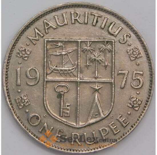 Маврикий 1 рупия 1975 КМ35 XF арт. 40887