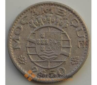 Монета Мозамбик 2,5 эскудо 1952-1973 КМ78 VF арт. 9007