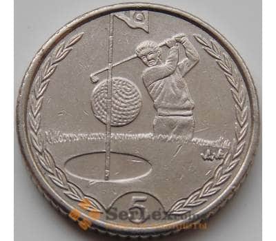 Монета Мэн остров 5 пенсов 1996-1998 КМ590 XF арт. 8398