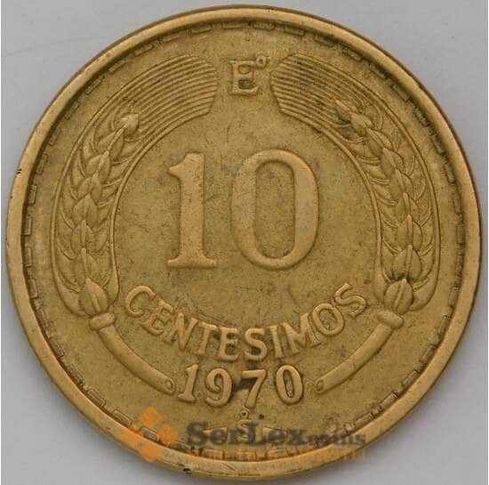 Чили 10 сентесимо 1970 КМ191  арт. 29280