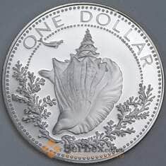 Багамские острова 1 доллар 1974 КМ65a Proof арт. 57157 Багамские острова 1 доллар 1974 КМ65a Proof арт. 57157
