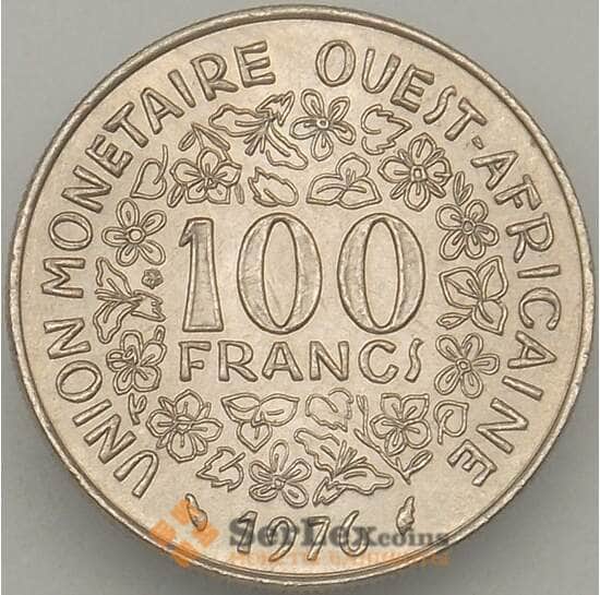 Западно-Африканские Штаты 100 франков 1976 КМ4 UNC (J05.19) арт. 18100