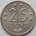 Монета Нидерландские Антиллы 25 центов 1975 КМ11 UNC (J05.19) арт. 15599