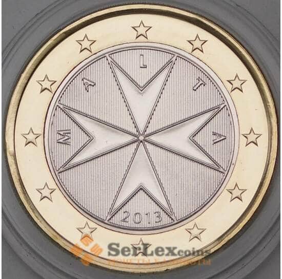 Мальта 1 евро 2013 BU из набора арт. 28799