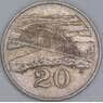 Зимбабве 20 центов 1980 КМ4 F арт. 54997
