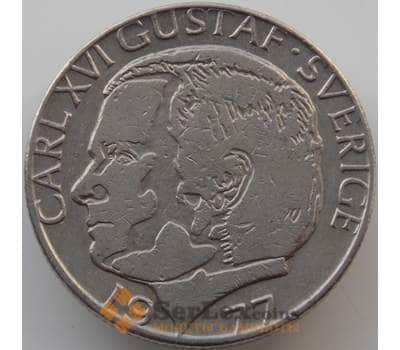 Монета Швеция 1 крона 1976-2000 КМ852 XF арт. 11204