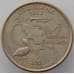 Монета США 25 центов 2002 P КМ333 aUNC Луизиана арт. 15420