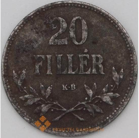 Венгрия 20 филлеров 1916 КМ498 VF арт. 22430