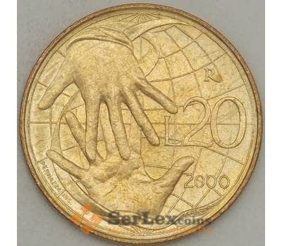 Монета Сан-Марино 20 лир 2000 UNC (n17.19) арт. 21496