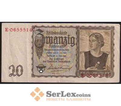 Германия банкнота 20 марок 1939 Р185 VF+ арт. 47143