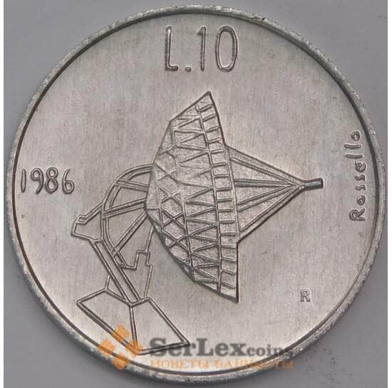 Сан-Марино монета 10 лир 1986 КМ190 UNC Эволюция технологий арт. 41519 Сан-Марино монета 10 лир 1986 КМ190 UNC Эволюция технологий арт. 41519