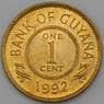 Гайана 1 цент 1992 КМ31 UNC арт. 26984