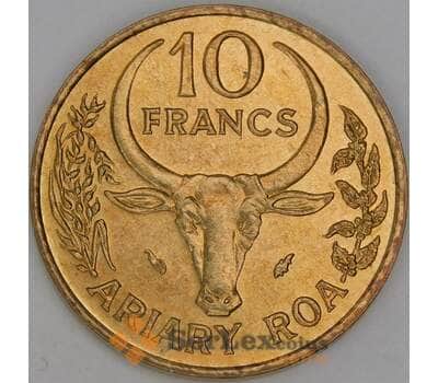 Мадагаскар 10 франков 1984 КМ11 UNC арт. 54083