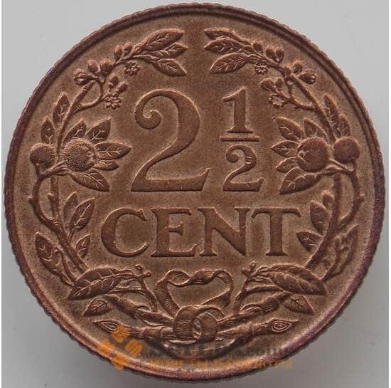 Нидерланды 2 1/2 цента 1941 КМ150 aUNC арт. 12264