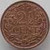 Монета Нидерланды 2 1/2 цента 1941 КМ150 aUNC арт. 12264