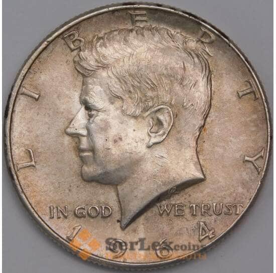 США монета 1/2 доллара 1964 KM202 XF Кеннеди  арт. 16640