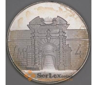 Мальта монета 4 лиры 1976 КМ41 BU Ворота Форта Маноэль арт. 47349