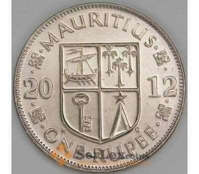 Маврикий 1 рупия 2012 КМ55а UNC арт. 56400